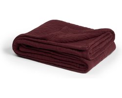 Yumeko kindersprei mousseline katoen arch bordeaux 100x150