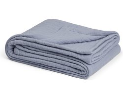 Yumeko kindersprei mousseline katoen arch lavendel blauw 100x150