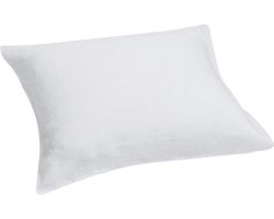 Yumeko kussensloop gewassen linnen wit 50x60 - Biologisch & ecologisch - 1 stuk