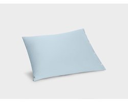 Yumeko kussensloop jersey fresh blauw 50x60 - Bio, eco & fairtrade - 1 stuk