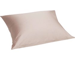 Yumeko kussensloop katoen satijn dusty roze 60x70 - Bio, eco & fairtrade - 1 stuk