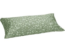 Yumeko kussensloop katoen satijn fields of olive 40x80 - Bio, eco & fairtrade - 1 stuk