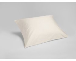 Yumeko kussensloop katoen satijn natuurlijk 50x70 - Bio, eco & fairtrade - 1 stuk