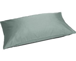 Yumeko kussensloop katoen satijn zeegroen 40x80 - Bio, eco & fairtrade - 1 stuk