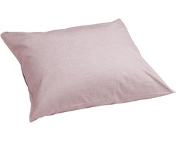 Yumeko kussensloop katoen TENCEL™ roze chambray 60x70 - Biologisch & ecologisch - 1 stuk