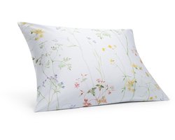 Yumeko kussensloop katoensatijn wild flowers 60x70 - Biologisch & ecologisch - 1 stuk