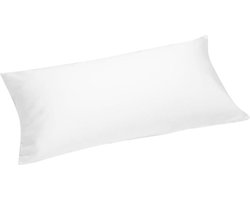 Yumeko kussensloop katoensatijn wit 40x80 - Bio, eco & fairtrade - 1 stuk
