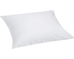 Yumeko kussensloop katoensatijn wit 50x60 - Bio, eco & fairtrade - 1 stuk