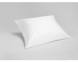 Yumeko kussensloop katoensatijn wit 50x70 - Bio, eco & fairtrade - 1 stuk
