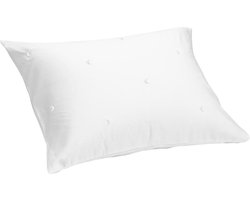 Yumeko kussensloop katoensatijn wit moon 60x70 - Bio, eco & fairtrade - 1 stuk