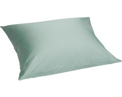 Yumeko kussensloop katoensatijn zeegroen 50x60 - Bio, eco & fairtrade - 1 stuk