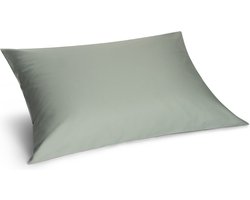 Yumeko kussensloop katoensatijn zeegroen 70x90 - Bio, eco & fairtrade - 1 stuk