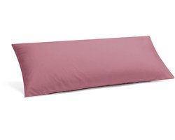 Yumeko kussensloop percal katoen framboosroze 40x80 - Bio, eco & fairtrade - 1 stuk