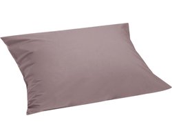 Yumeko kussensloop percal katoen mauve 60x70 - Bio, eco & fairtrade - 1 stuk