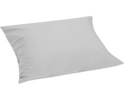 Yumeko kussensloop percal katoen misty grijs 50x60 - Bio, eco & fairtrade - 1 stuk