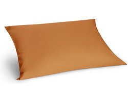 Yumeko kussensloop percal katoen okergeel 70x90 - Bio, eco & fairtrade - 1 stuk