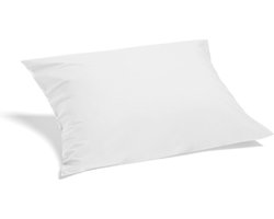 Yumeko kussensloop percal katoen wit 60x70 - Bio, eco & fairtrade - 1 stuk