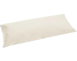 Yumeko kussensloop percal katoen wit zand 40x80 - Bio, eco & fairtrade - 1 stuk