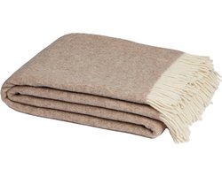 Yumeko merinowollen deken beige melange 150x210