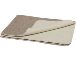Yumeko merinowollen deken beige melange 150x220