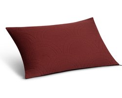 Yumeko sierkussenhoes mousseline katoen arch bordeaux 40x60