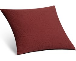 Yumeko sierkussenhoes mousseline katoen arch bordeaux 50x50