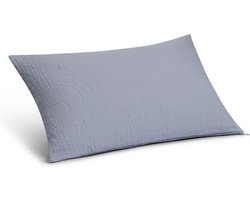 Yumeko sierkussenhoes mousseline katoen arch lavendel blauw 40x60