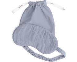Yumeko slaapmasker mousseline katoen arch lavendel blauw