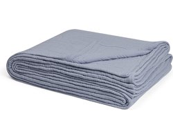 Yumeko sprei mousseline katoen arch lavendel blauw 200x230