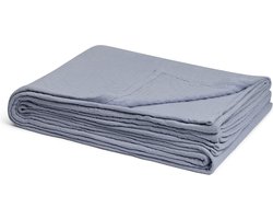Yumeko sprei mousseline katoen arch lavendel blauw 260x240