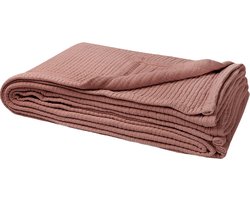 Yumeko sprei mousseline katoen stitch roze cloud 200x220