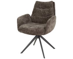 Zac armstoel lounge - rich taupe