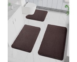 Zacht en Wollig Badtapijt - Ultra-absorberend - 40x60 cm, 50x80 cm, 50x50 U-vormig - Microvezel