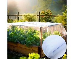 Zacht Gaas Voor Buiten - Zwart Multifunctioneel DIY-gaas Voor Plantenbescherming, Ademend, Muggenwerend, Opvouwbaar En Afneembaar, Geschikt Voor Groenten En Planten in De Tuin En Kweekruimtes in Kassen (3 X 6 m)