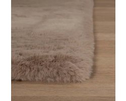 Zacht hoogpolig vloerkleed - Comfy - Bruin 160x230 cm