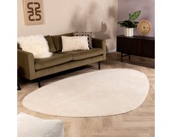 Zacht organisch vloerkleed - Teddy Creme - 80x120cm