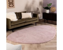 Zacht organisch vloerkleed - Teddy Roze - 80x120cm