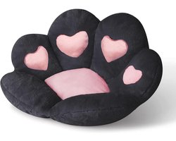 Zacht Pluche Kattenpoot Kussen | Zitkussen voor Één of Meerdere Stoelen | Huidvriendelijk en Warm | Ideaal voor Woonkamer, Slaapkamer en Kantoor | 70 x 55 cm