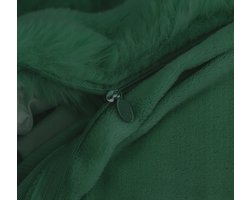 Zacht Teddy Beddengoed Set 160x200cm Groen - Zachte Pluche