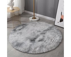 Zacht, wasbaar vloerkleed Geschikt voor de woonkamer, klein vloerkleed, matras, slaapkamer, hoogpolig vloerkleed, kinderkamer, kantoor, antislip zacht vloerkleed (lichtgrijs, 60 cm/24 inch)