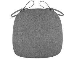 Zacht zitkussen vastgemaakt aan de stoel, antislip, ademende textuur - grijs