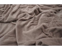 Zachtbeddengoed.nl - Velvet - Dekbedovertrek - Peuterbed - Taupe - 120x150 cm - Laken - Zacht - Comfortabel - Kwalitatief - Luxe Beddengoed Met Velvet aan Beiden Zijden