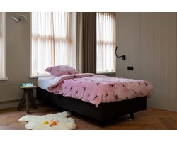 Zachtbeddengoed.nl - Velvet - Meisjes - Dekbedovertrek - 1 Persoons - Vlinder - 140x200 cm - 140x220 cm - Fluffy Dekbedovertrek - Teddy Dekbedovertrek - Kinder Dekbedovertrek - Luxe Beddengoed met Velvet aan Beiden Zijden