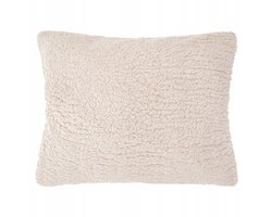 Zachte Bouclé Kussensloop 50x70cm - Teddy Stijl - Beige