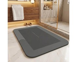 Zachte diatomeeënaarde badmat - Sneldrogende badmat - Stenen badmat - Super absorberend - Antislip onderkant - Schimmelwerend - Antibacterieel - Geurabsorberend - Minimalistisch design - Makkelijk schoon te maken