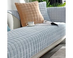 Zachte en Universele Sofa Bescherming voor 1/2/3/4 Zits Banken, Antislip Hoekbank Beschermhoes voor Huisdieren, Ideaal voor Woonkamer (Zilvergrijs, 70 x 70 cm)