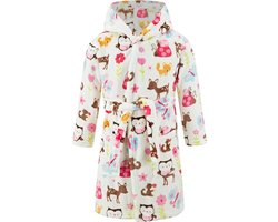 Zachte flanellen badjas met capuchon voor baby en kind - Unisex - Jongen en meisje