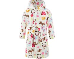 Zachte Flanellen Badjas met Capuchon voor Baby en Kind - Unisex Jongen Meisje