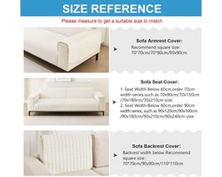 Zachte Flanellen Bank- of Zitkussenhoes - Antislip & Wasbaar voor 1, 2, 3 Zits en Hoekbanken