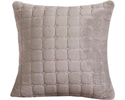 Zachte flanellen kussenhoes 45x45 cm - Perfect voor sofa en woondecoratie
